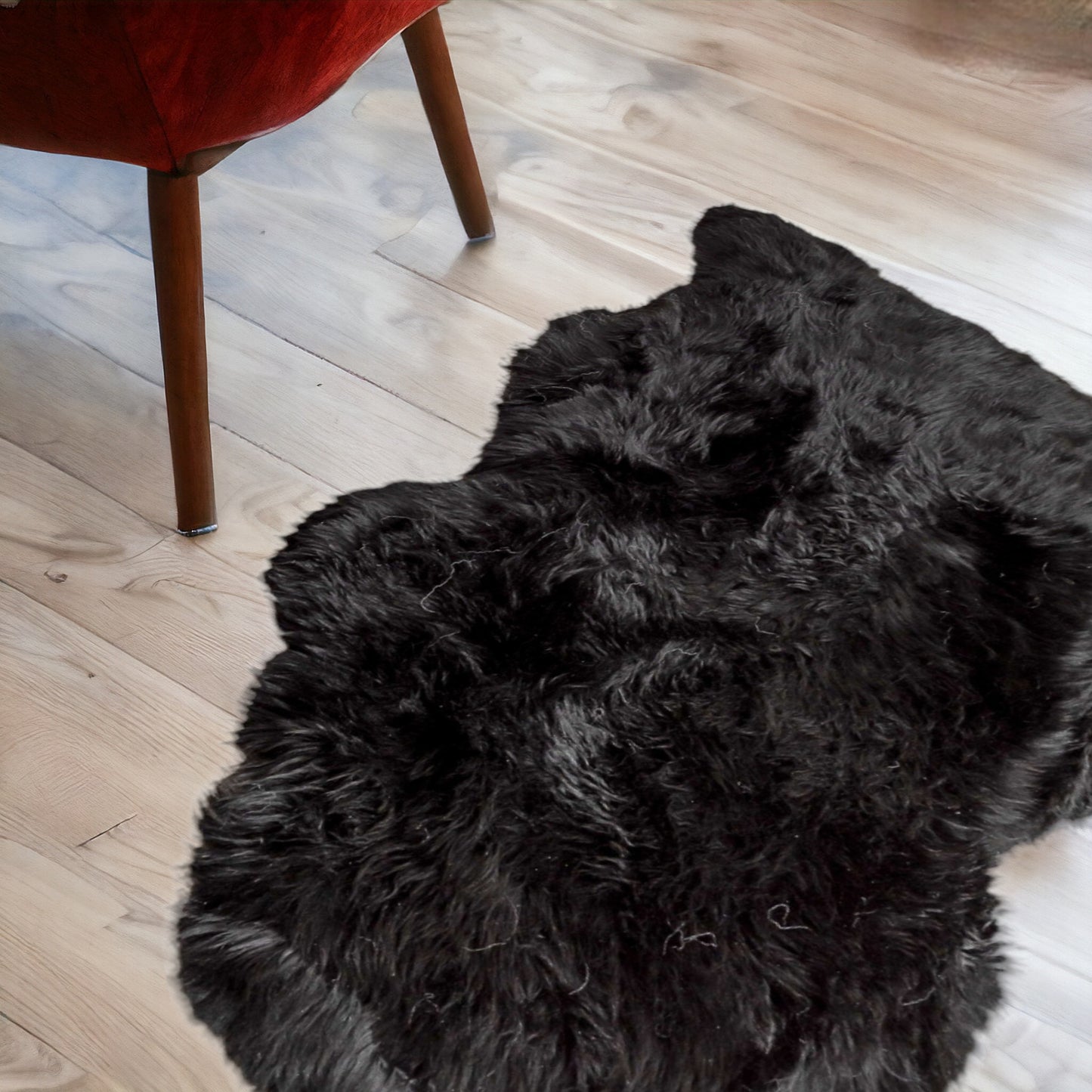 2' X 3' Yellow New Zealand Natural Sheepskin Rug