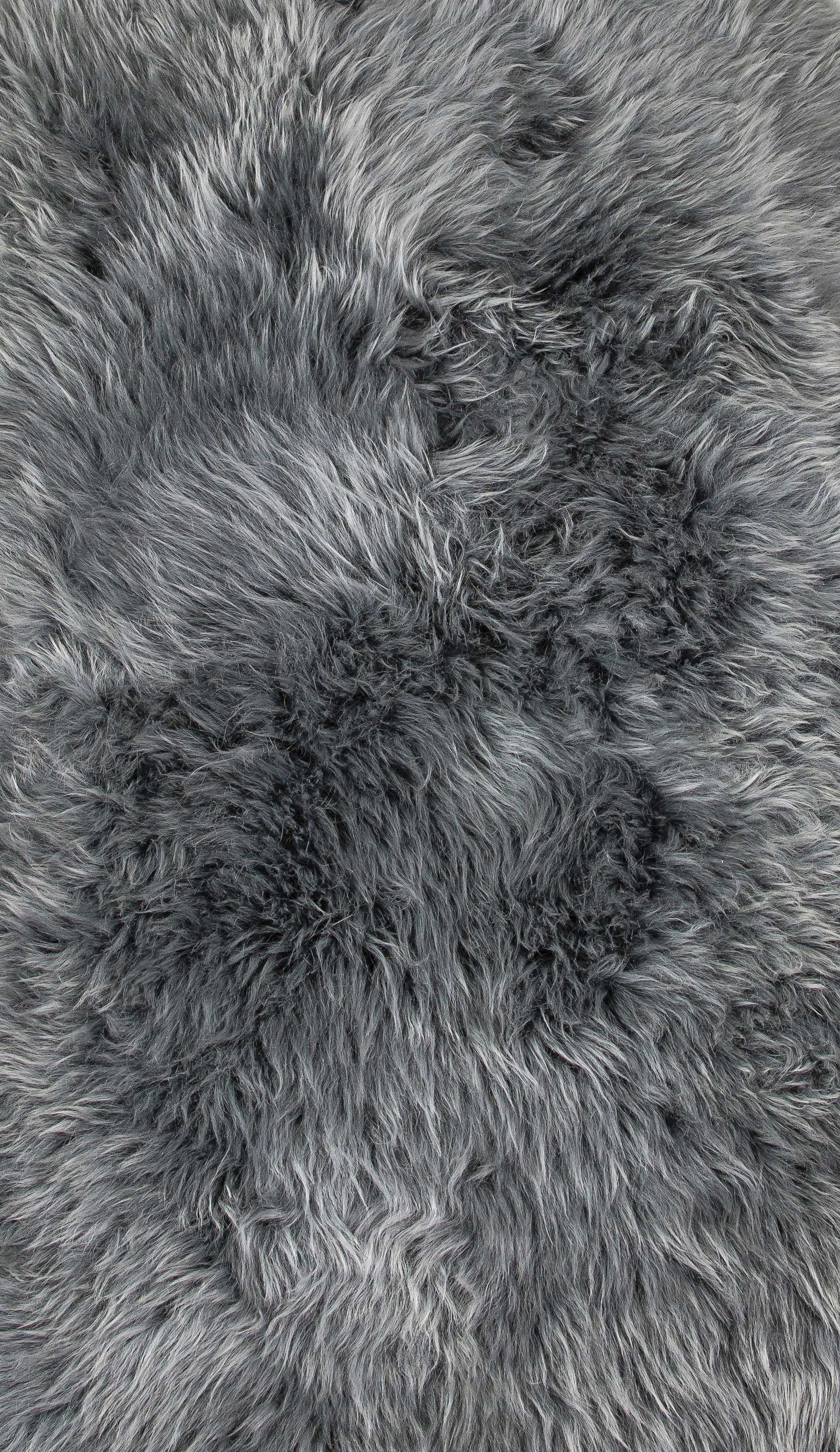 2' X 3' Navy New Zealand Natural Sheepskin Rug