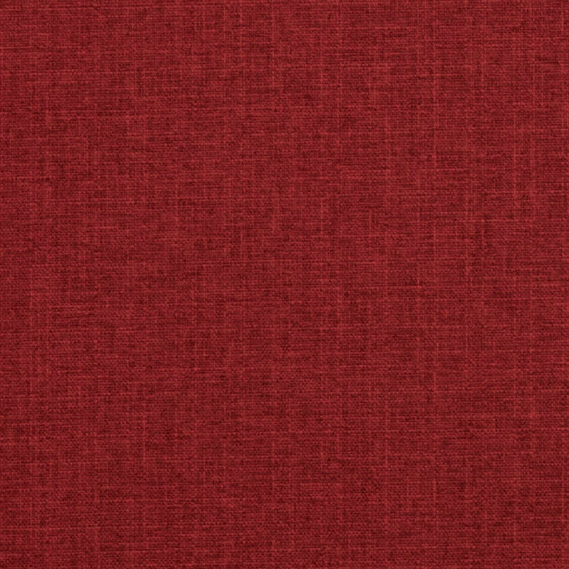 Deep red woven fabric swatch with subtle texture and matte finish.