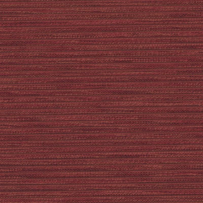 Dark red maroon woven upholstery fabric with subtle horizontal stripes; fabric swatch.