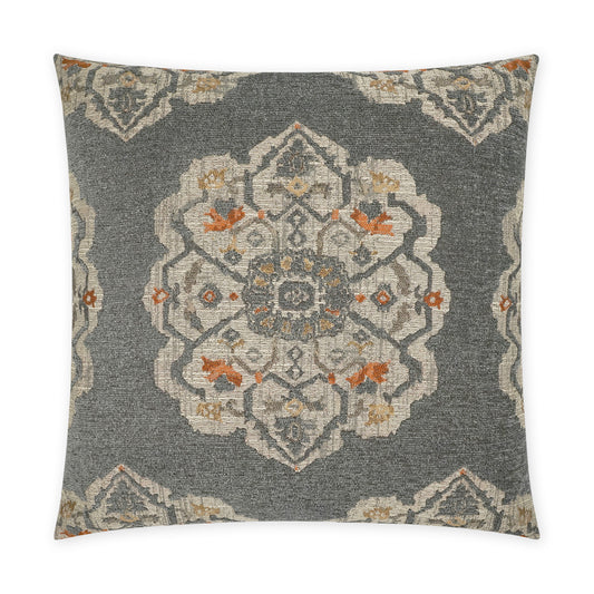 D.V. KAP HOME   24" x 24" Gathering Pillow - Grey Traditional, Global    - 3772-G-2424