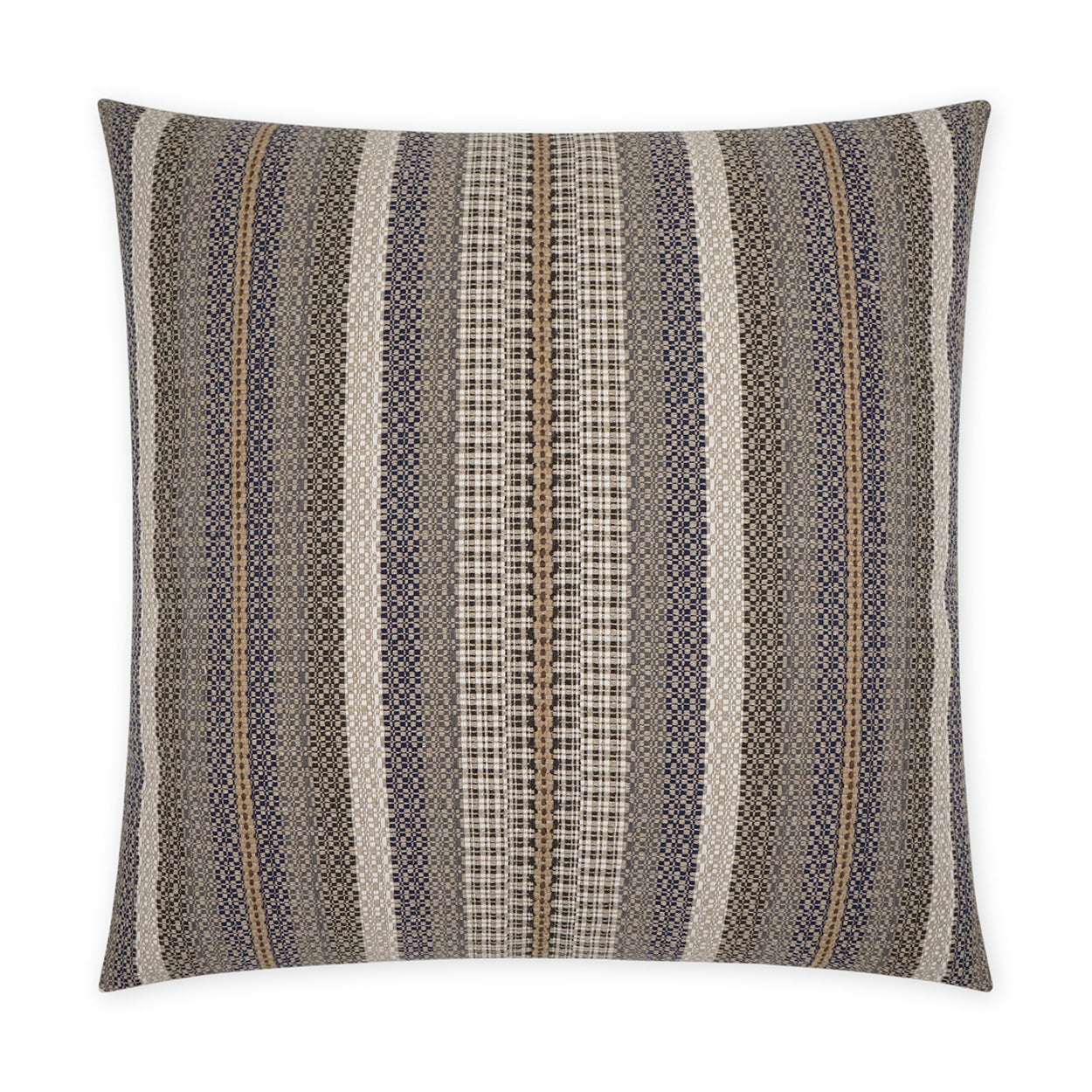 D.V. KAP HOME   24" x 24" Lalam Pillow Western Chic, Farmhouse, Stripes    - 3773-2424