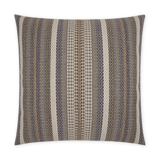 D.V. KAP HOME   24" x 24" Lalam Pillow Western Chic, Farmhouse, Stripes    - 3773-2424