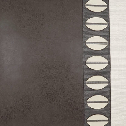 D.V. KAP HOME   24" x 24" Paros Pillow - Ivory Traditional, Band / Ribbon    - 3774-I-2424