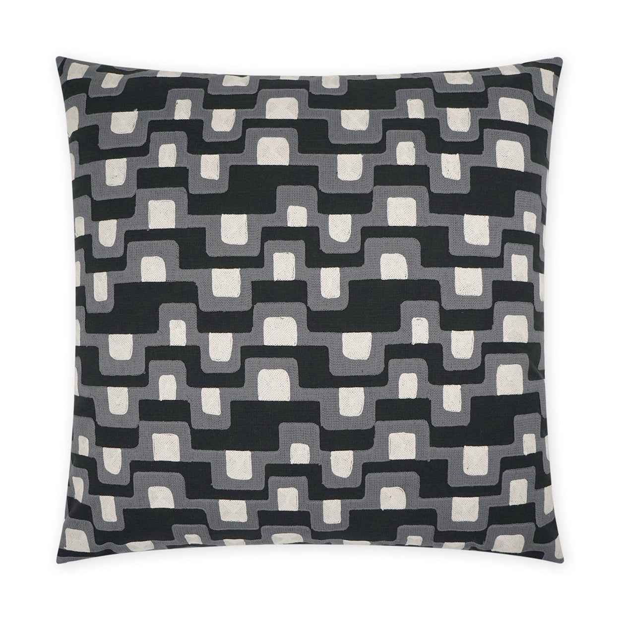 D.V. KAP HOME   24" x 24" Final Touch Pillow Abstract, Modern    - 3776-2424
