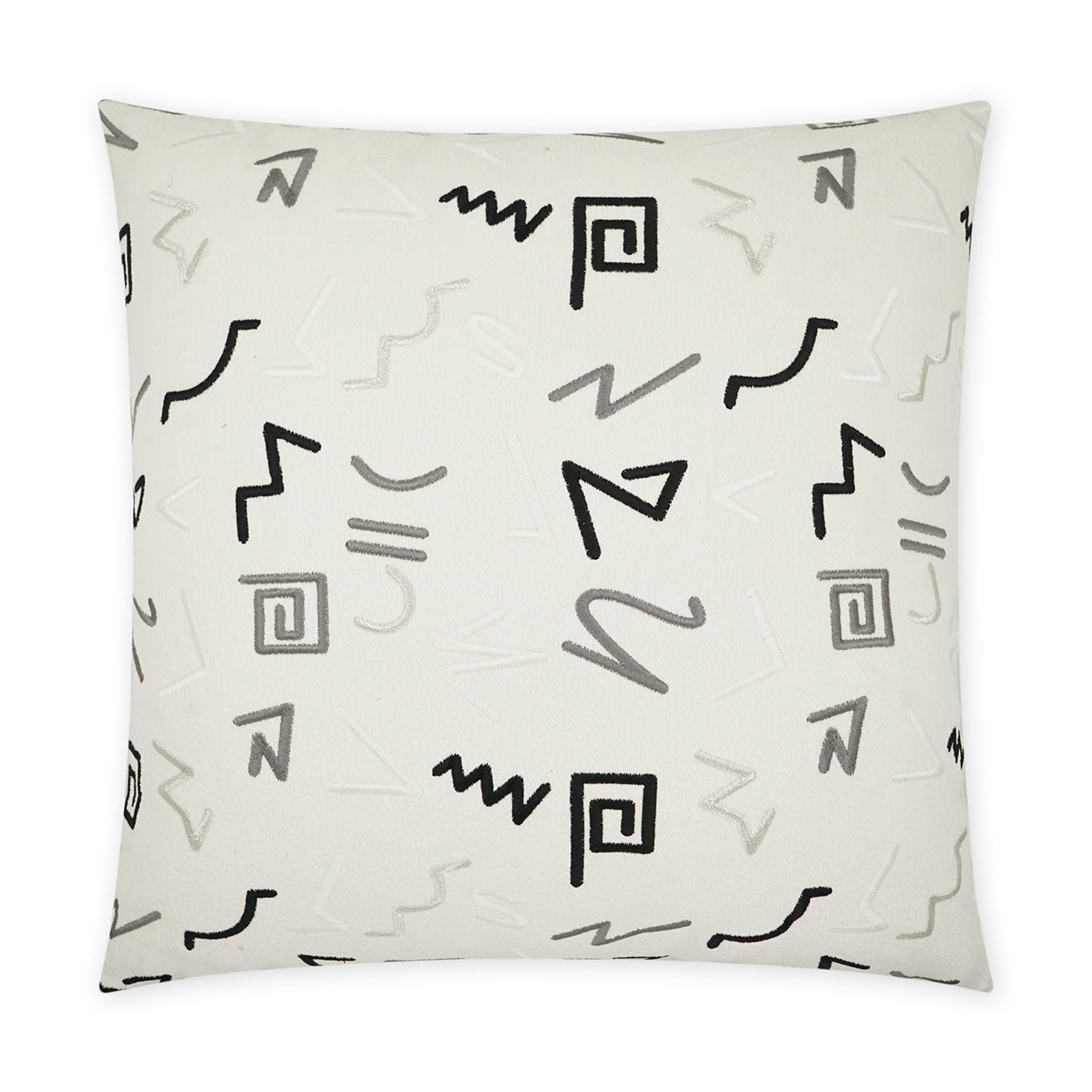D.V. KAP HOME   24" x 24" Staccato Pillow Abstract, Modern    - 3778-2424