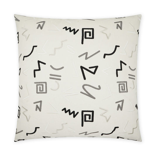 D.V. KAP HOME   24" x 24" Staccato Pillow Abstract, Modern    - 3778-2424