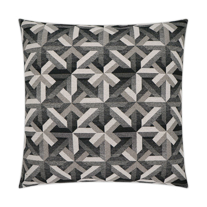 D.V. KAP HOME   24" x 24" Edifice Pillow - Onyx Modern, Geometric    - 3784-O-2424