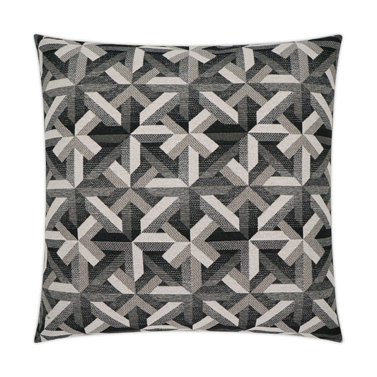 D.V. KAP HOME   24" x 24" Edifice Pillow - Onyx Modern, Geometric    - 3784-O-2424