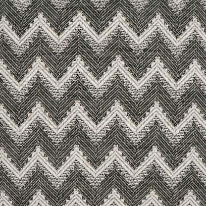 D.V. KAP HOME   24" x 24" Parquet Pillow - Charcoal Global, Chevron    - 3786-C-2424