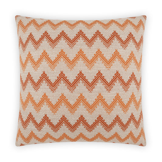 D.V. KAP HOME   24" x 24" Parquet Pillow - Paprika Global, Chevron    - 3786-P-2424
