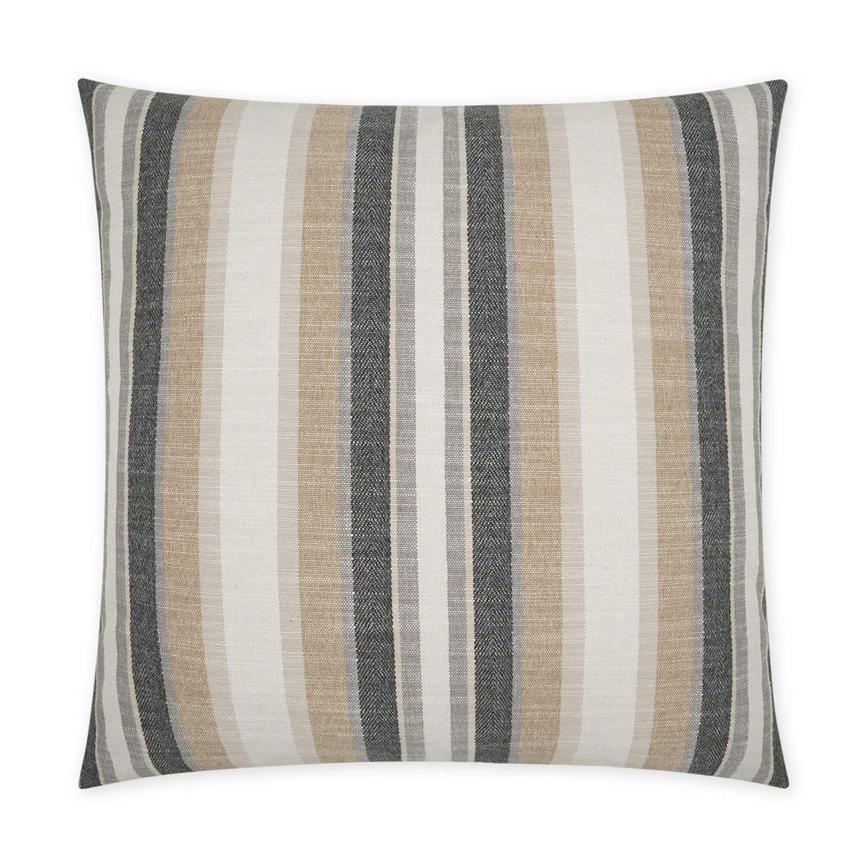 D.V. KAP HOME   24" x 24" Ponce Pillow - Natural Western Chic, Stripes    - 3788-N-2424
