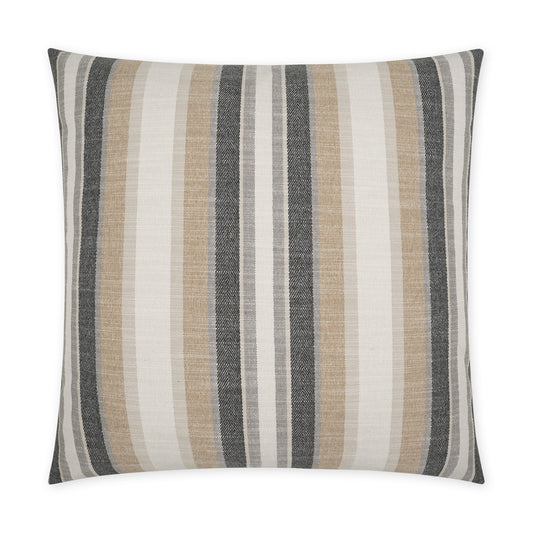 D.V. KAP HOME   24" x 24" Ponce Pillow - Natural Western Chic, Stripes    - 3788-N-2424