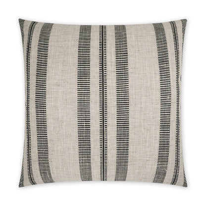 D.V. KAP HOME   24" x 24" Double Issue Pillow - Onyx Beach, Stripes    - 3799-O-2424