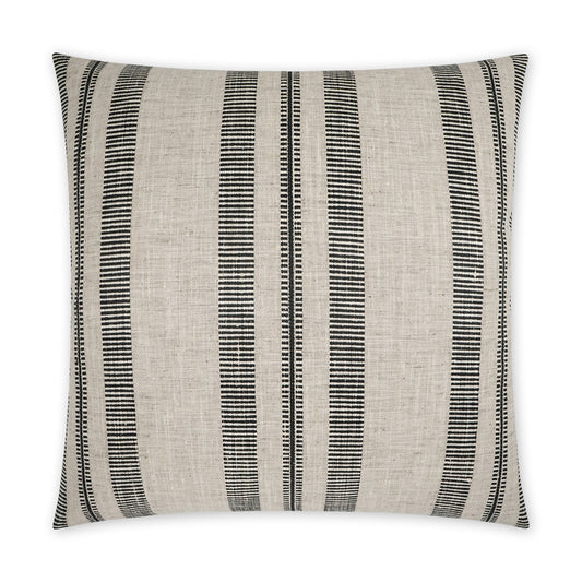 D.V. KAP HOME   24" x 24" Double Issue Pillow - Onyx Beach, Stripes    - 3799-O-2424