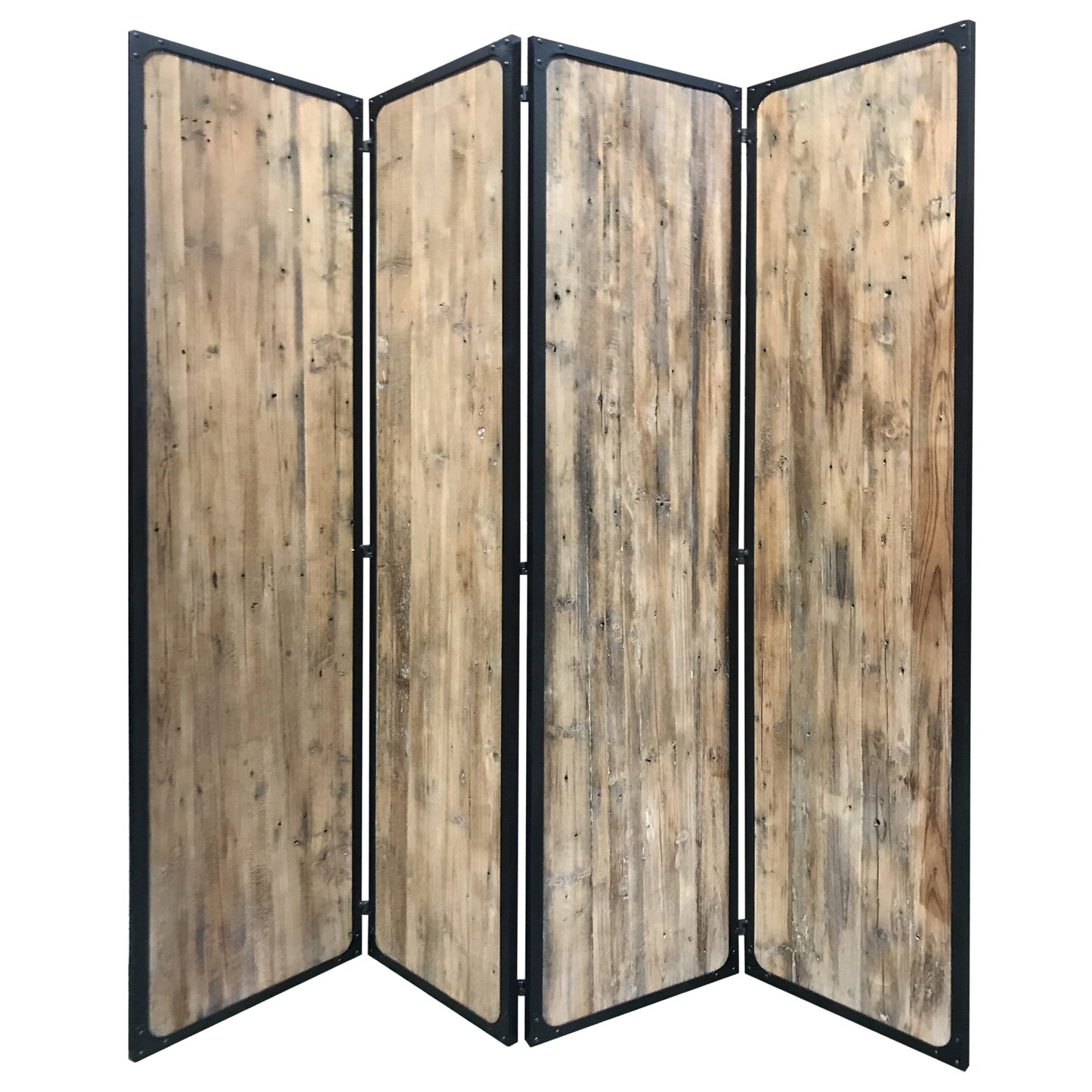 4 Panel Brown Room Divider