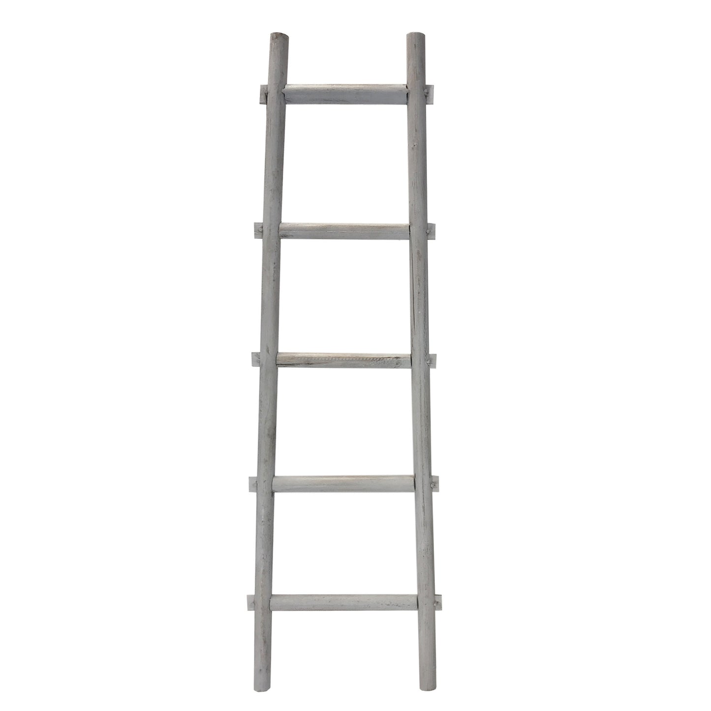 59" X 18" X 2" White Decorative Ladder Shelve