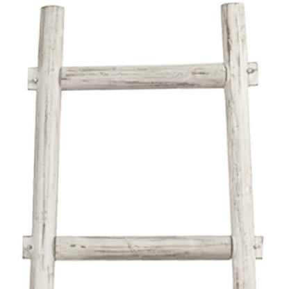 59" X 18" X 2" Grey Decorative Ladder Shelve