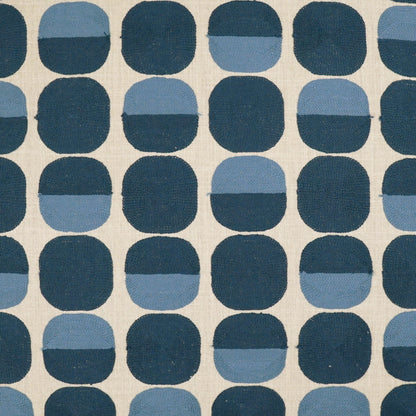 D.V. KAP HOME   24" x 24" Zuri Pillow - Prussian Modern, Circular - Dots    - 3800-P-2424