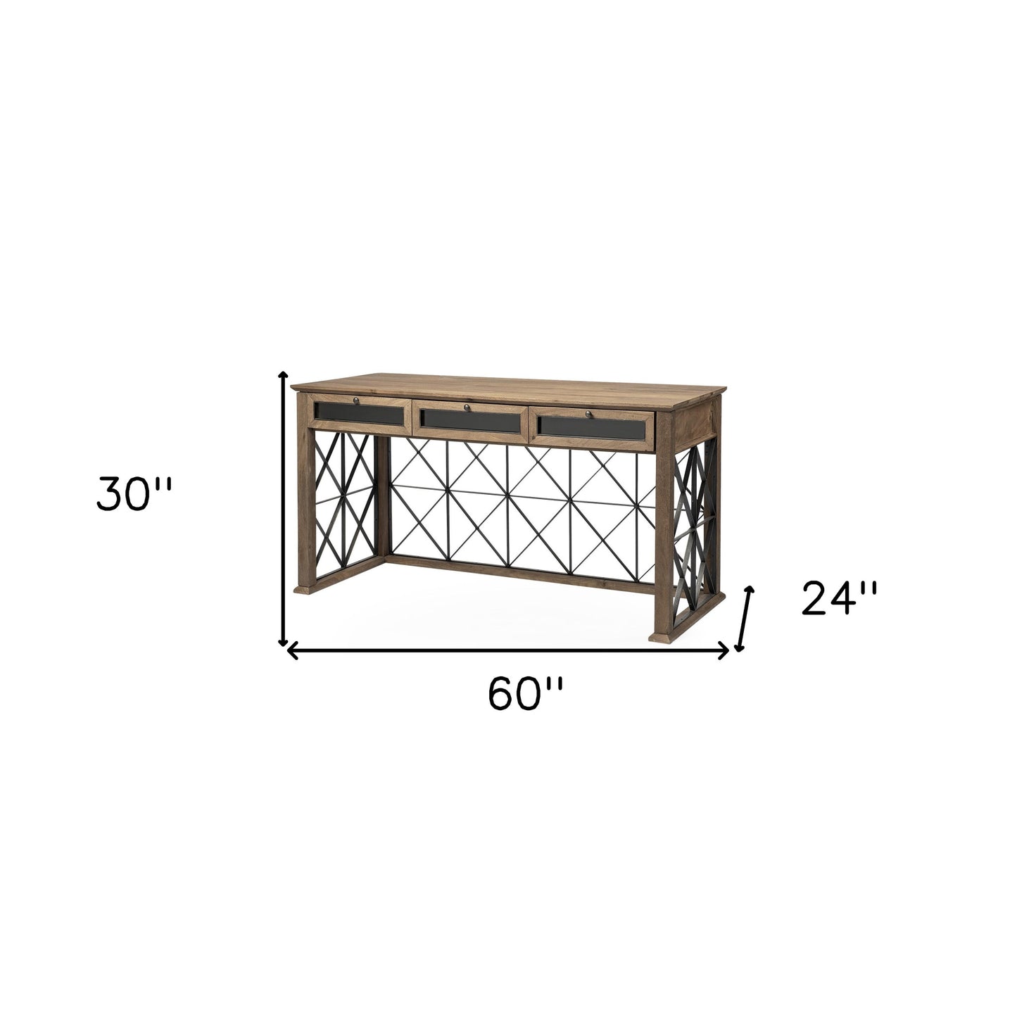 60" Wood Brown Wood Cabinet Enclosed Storage TV Stand