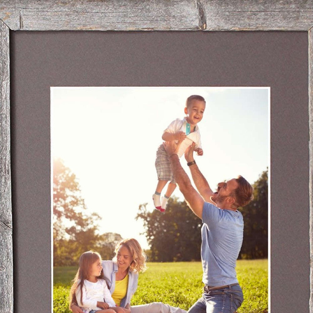 16X20 Natural Weathered Grey Picture Frame With Plexiglass Holder