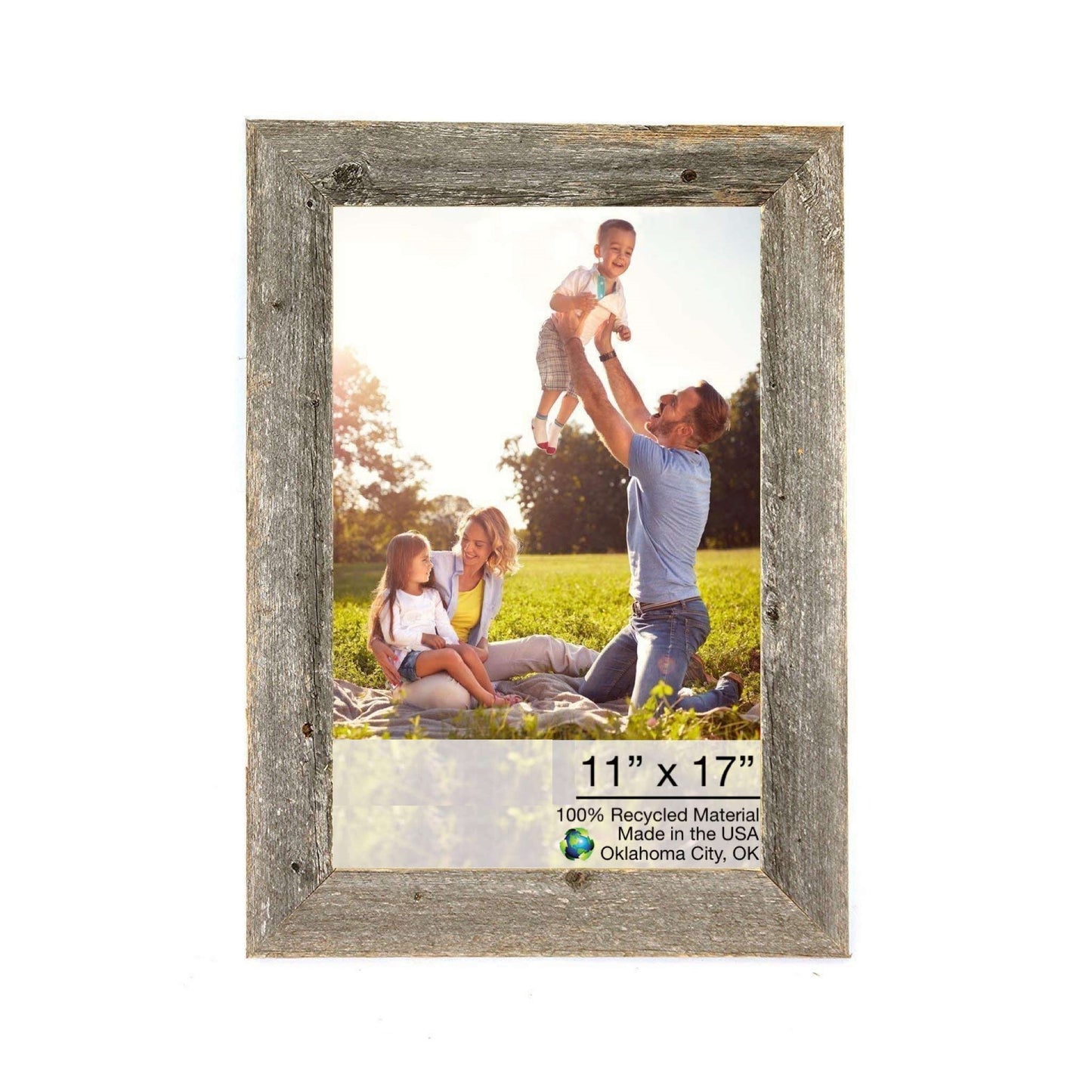 11X17 Natural Weathered Grey Picture Frame