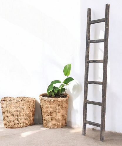 72" X 15" Smoky Black Wood Hanging Dimensional Sculpture