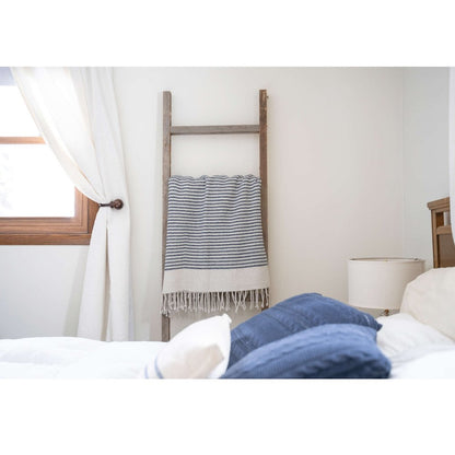 72" X 18" Gray Wood Hanging Dimensional Sculpture