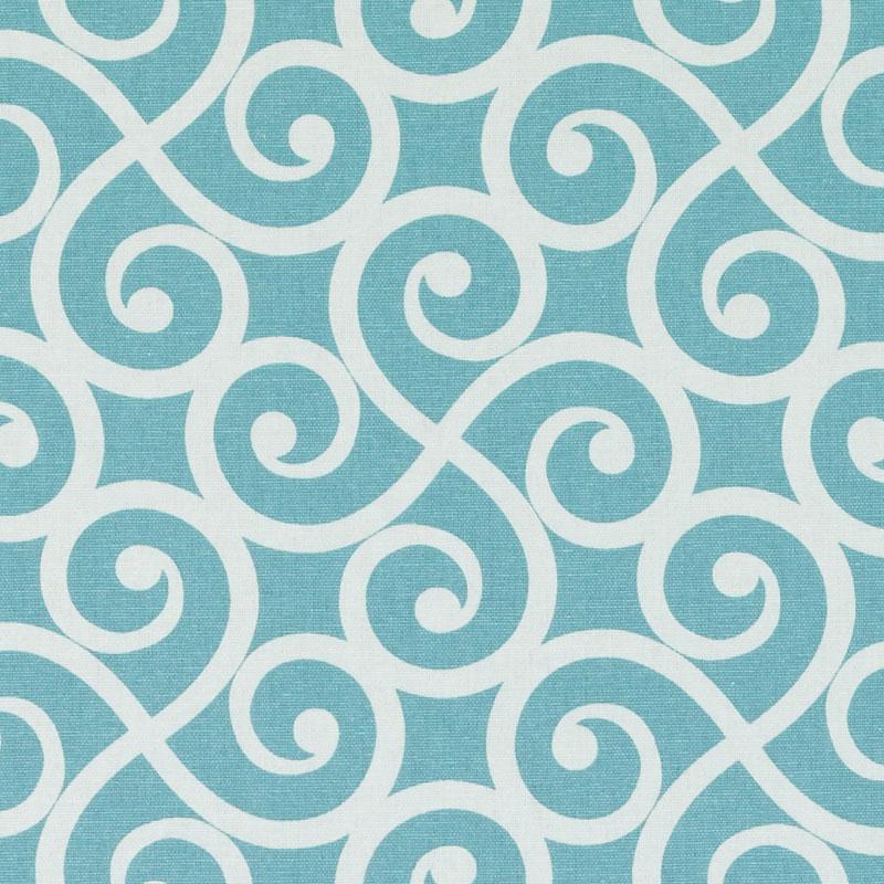 Duralee Dp61585 | 260-Aquamarine  Print     - 380859