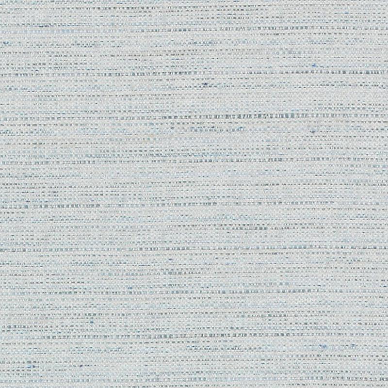 Pale blue and off-white heathered woven upholstery fabric with a linen-like texture.