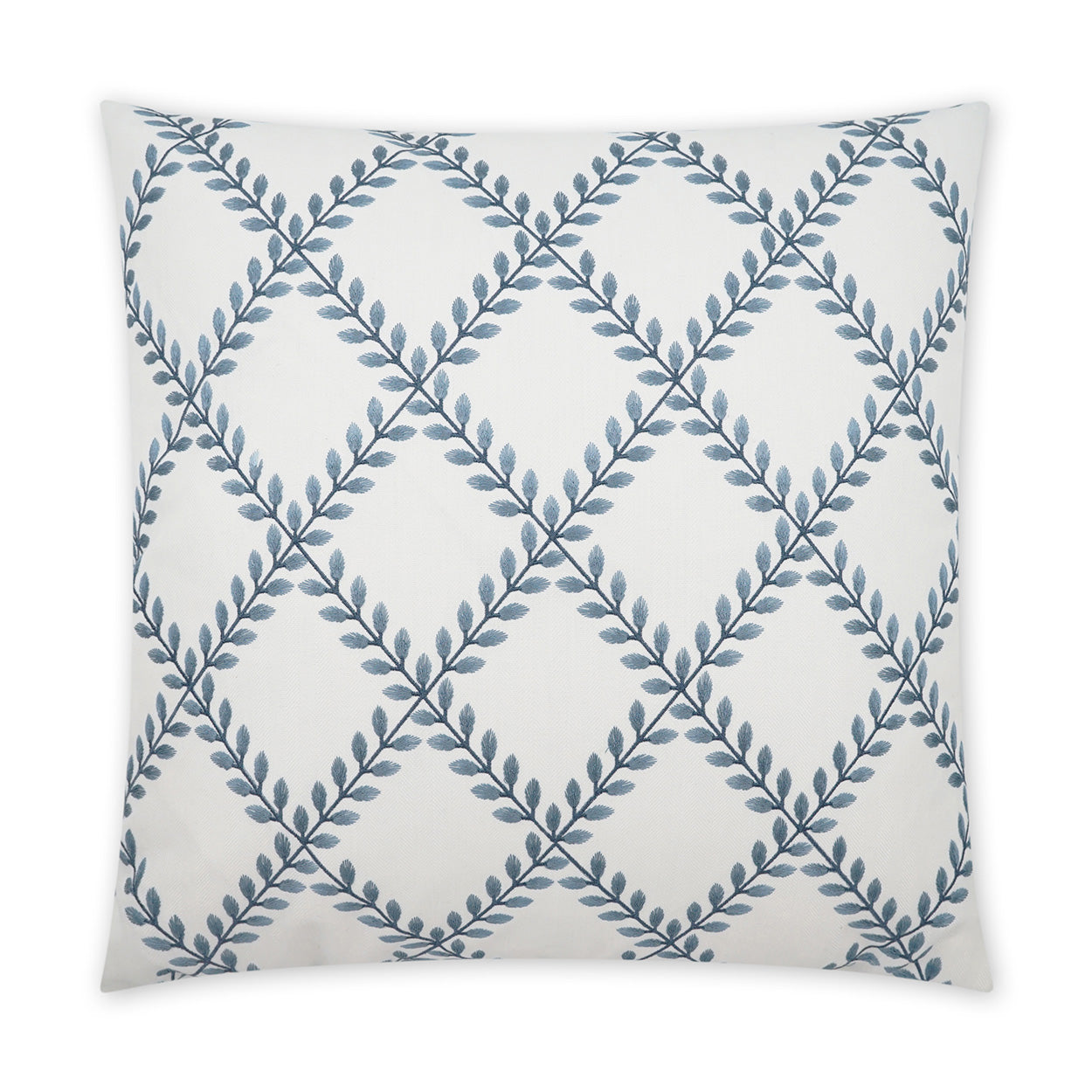 D.V. KAP HOME   24" x 24" Clover Lane Pillow - Porcelain Traditional    - 3814-P-2424