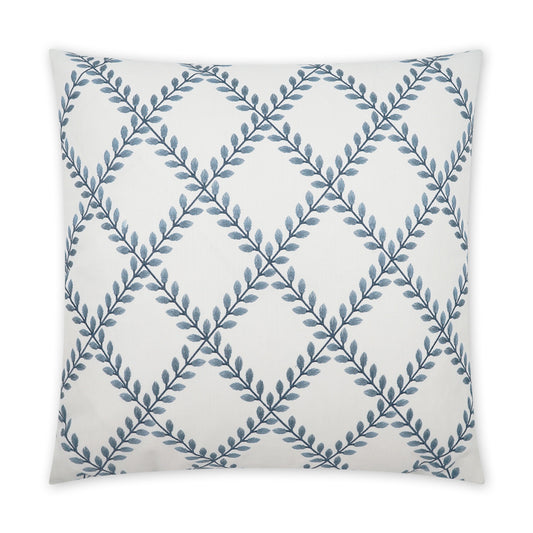 D.V. KAP HOME   24" x 24" Clover Lane Pillow - Porcelain Traditional    - 3814-P-2424