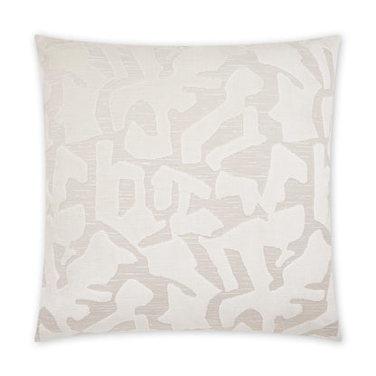 D.V. KAP HOME   24" x 24" Banksy Pillow - Ivory Modern, Abstract, Geometric    - 3822-I-2424