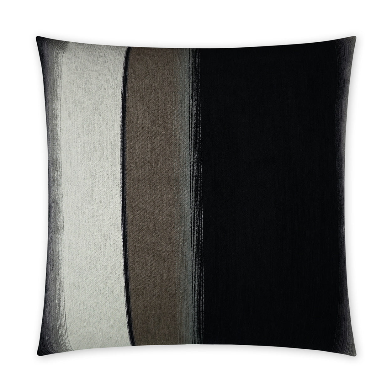 D.V. KAP HOME   24" x 24" Kamara Pillow - Ebony Modern, Abstract    - 3825-E-2424