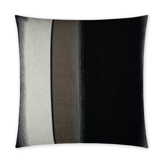 D.V. KAP HOME   24" x 24" Kamara Pillow - Ebony Modern, Abstract    - 3825-E-2424