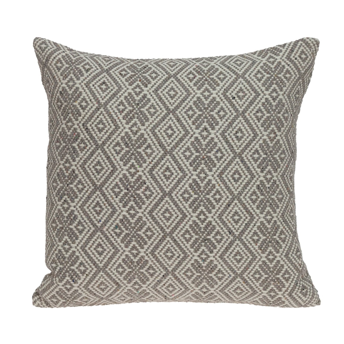 Beige And Mocha Throw Pillow