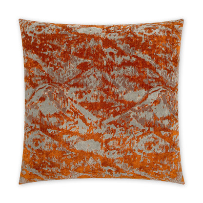 D.V. KAP HOME   24" x 24" Aydanno Pillow - Orange Abstract, Modern, Western Chic    - 3831-O-2424