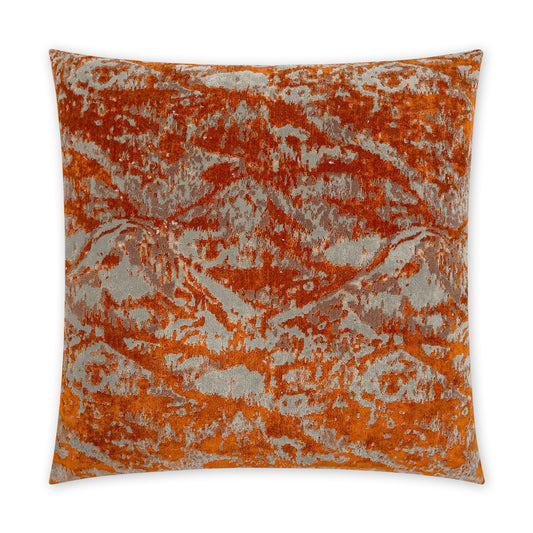 D.V. KAP HOME   24" x 24" Aydanno Pillow - Orange Abstract, Modern, Western Chic    - 3831-O-2424