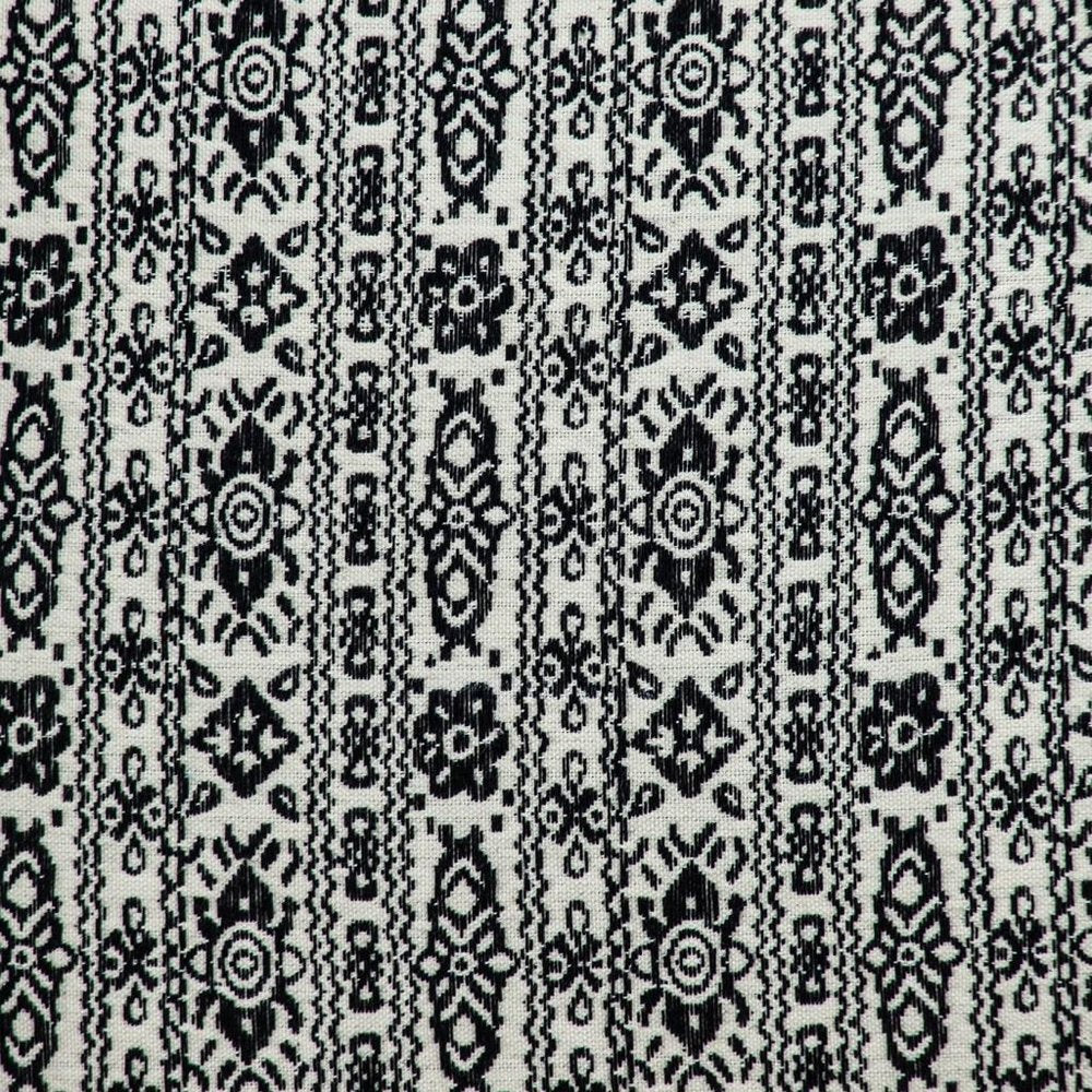 Black And White Vintage Design Throw Pillow