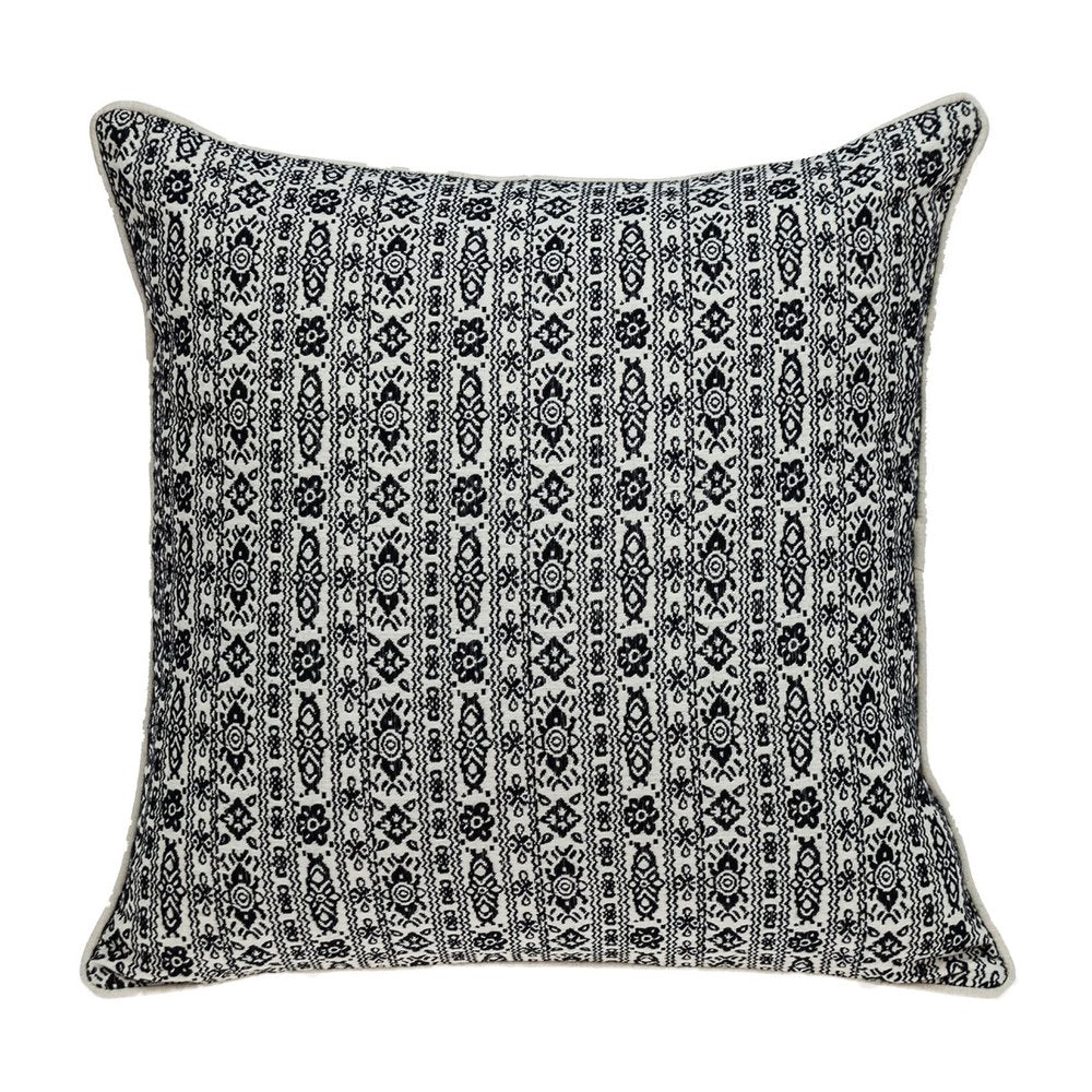 Black And White Vintage Design Throw Pillow