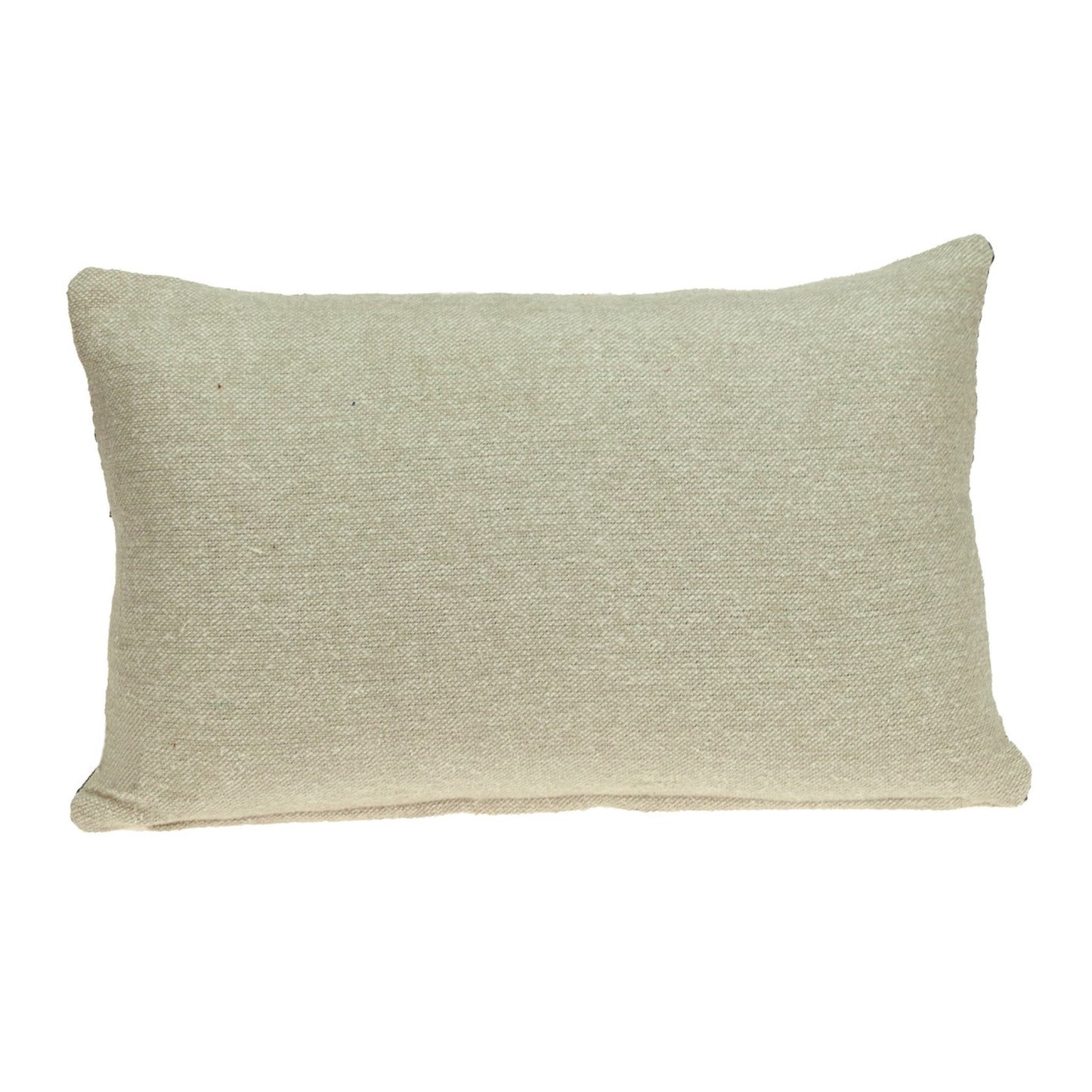 Oatmeal Stripe Weave Lumbar Throw Pillow