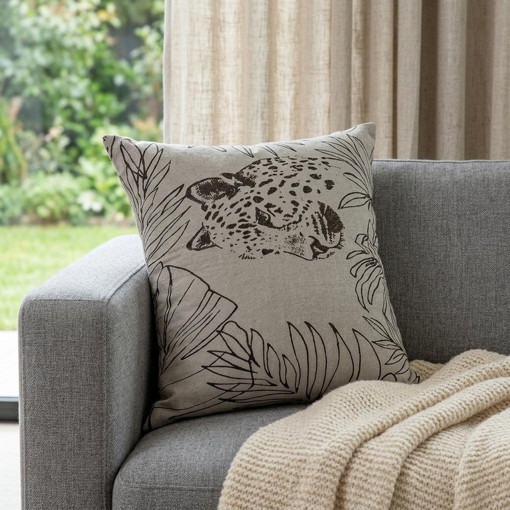 Jaguar Silhoutte Lumbar Throw Pillow