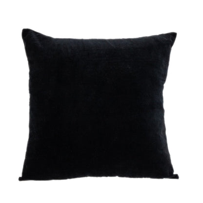 18" Black Velvet Throw Pillow