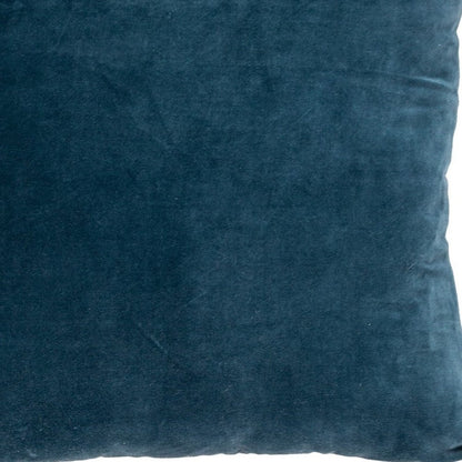 18" Teal Velvet Throw Pillow