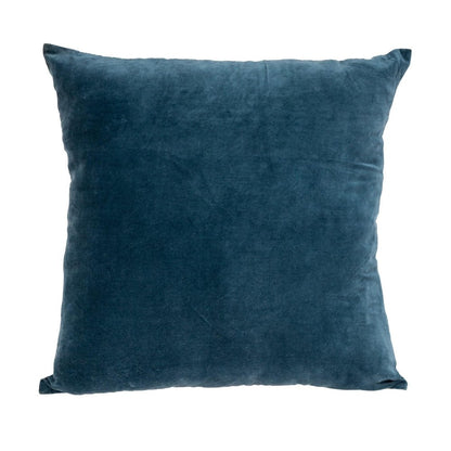 18" Teal Velvet Throw Pillow