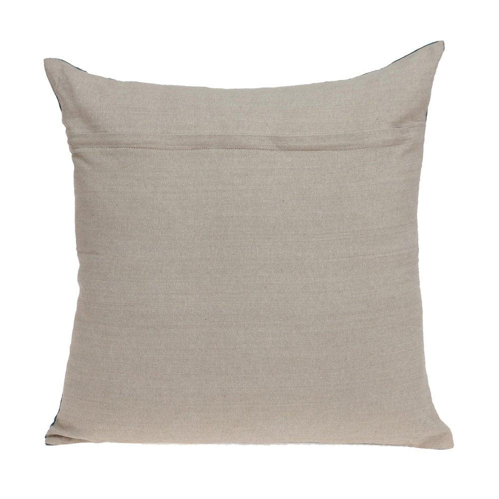 18" Teal Velvet Throw Pillow
