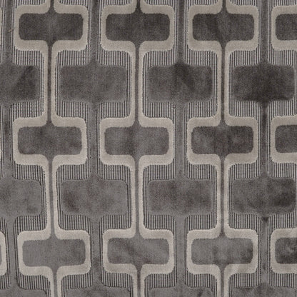 D.V. KAP HOME   24" x 24" Uffizzi Pillow - Carbon Modern, Transitional, Geometric    - 3832-C-2424