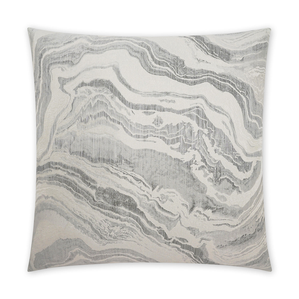 D.V. KAP HOME   24" x 24" Manon Pillow - Granite Abstract, Glam, Modern    - 3834-G-2424