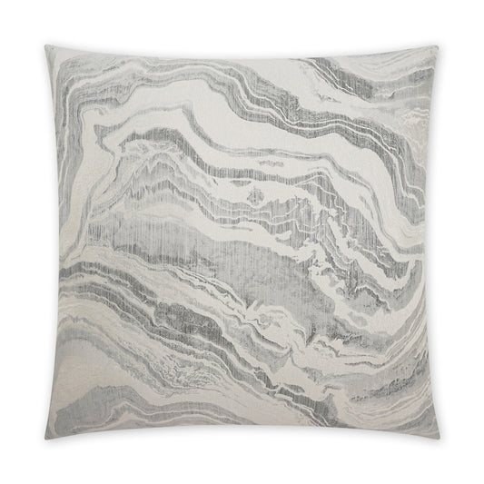 D.V. KAP HOME   24" x 24" Manon Pillow - Granite Abstract, Glam, Modern    - 3834-G-2424