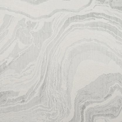 D.V. KAP HOME   24" x 24" Manon Pillow - Silver Abstract, Glam, Modern    - 3834-S-2424